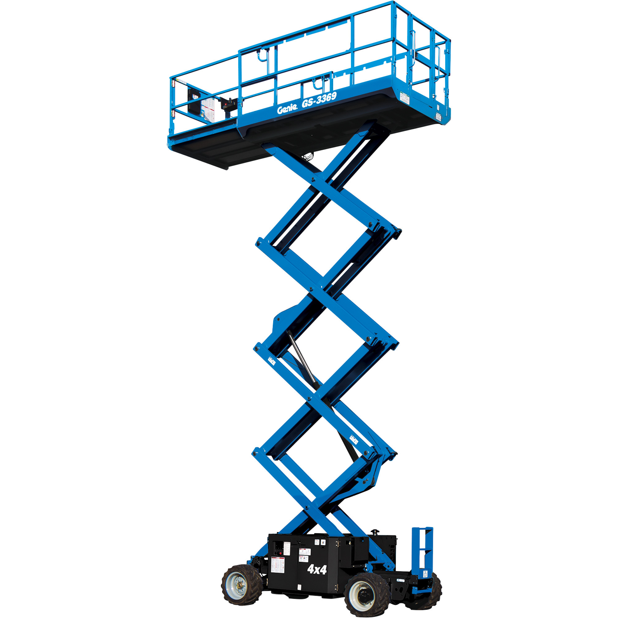 Genie Rough Terrain DC Powered Slab Scissor Lift, 32ft. Lift, 1000-Lb. Capacity, Model# GS-3369 DC
